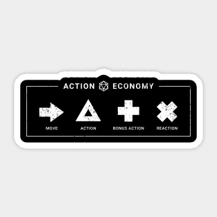 DnD Player Action Economy Sticker